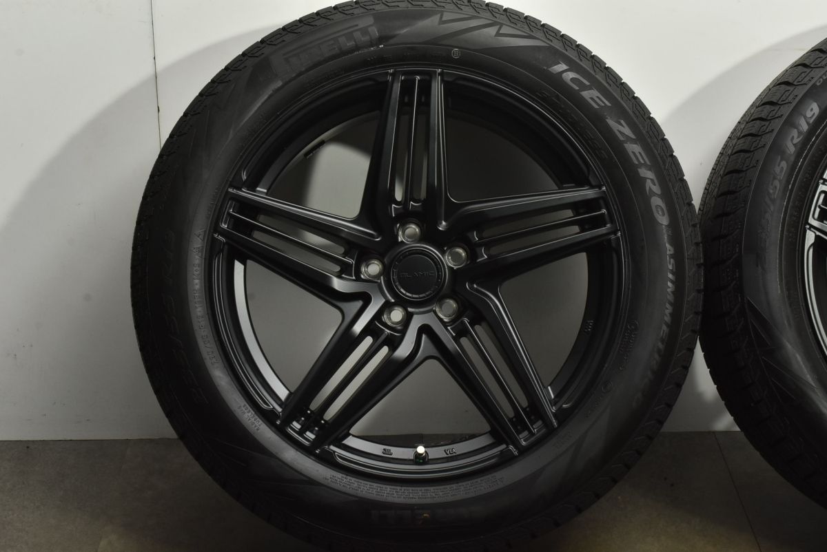 バリ溝 GLAMIC 19in 8J 38 PCD114.3 ピレリ アイスゼロアシンメトリコ 235 55R19 NX クラウンスポーツ クラウンクロスオーバー FFCRYSTALESIA_COM