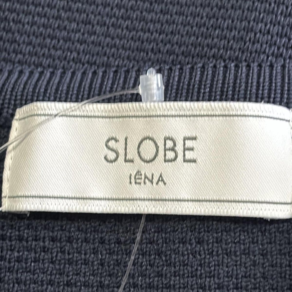 SLOBE IENA(スローブイエナ) カーディガン サイズF レディース美品  - ダークネイビー 長袖 スローブイエナ カーディガン レディース - ダークグレー 長袖