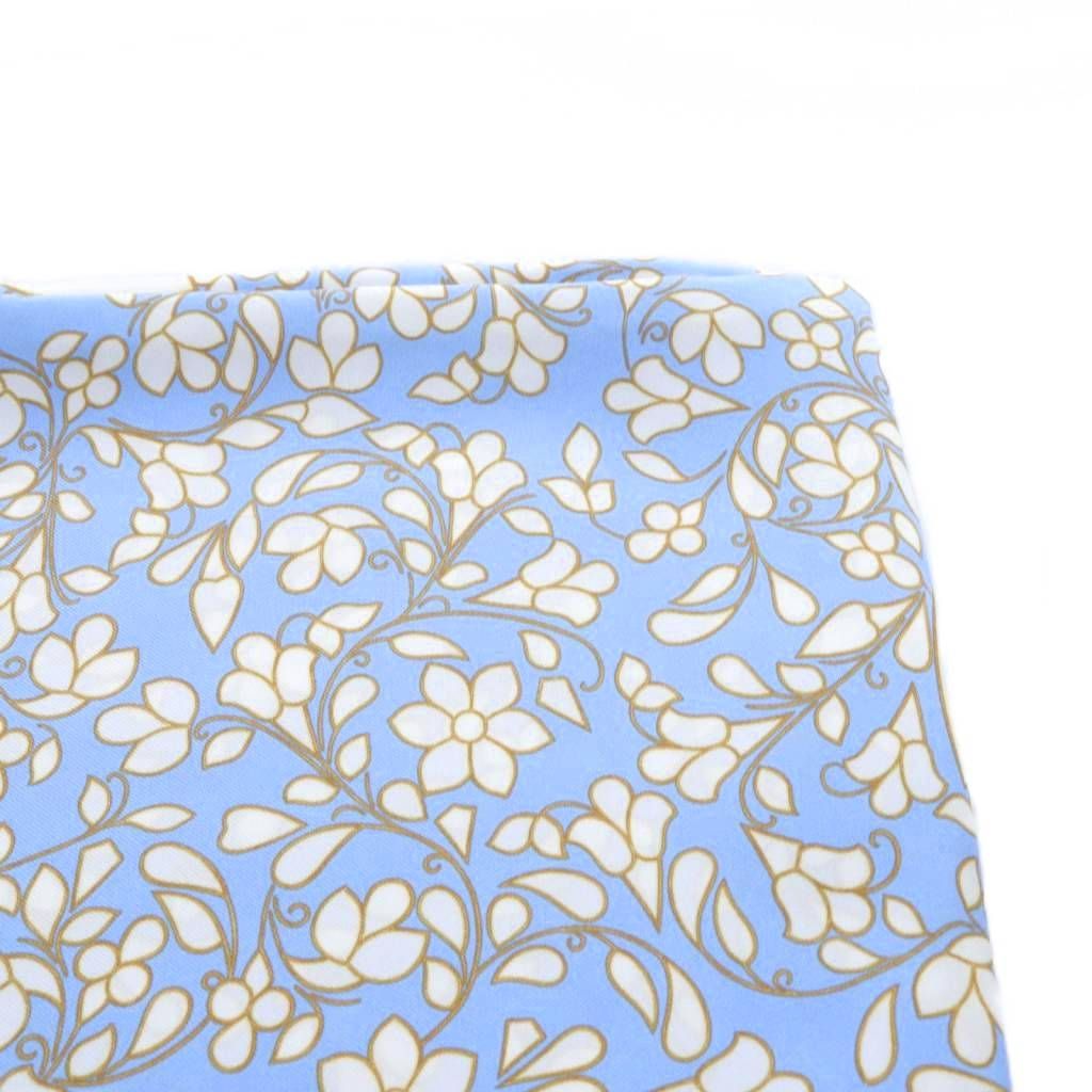 CHANEL シルク スカーフ ホワイト・ブルー 楽天市場】シャネル CHANEL スカーフ ブルーxホワイト シルク