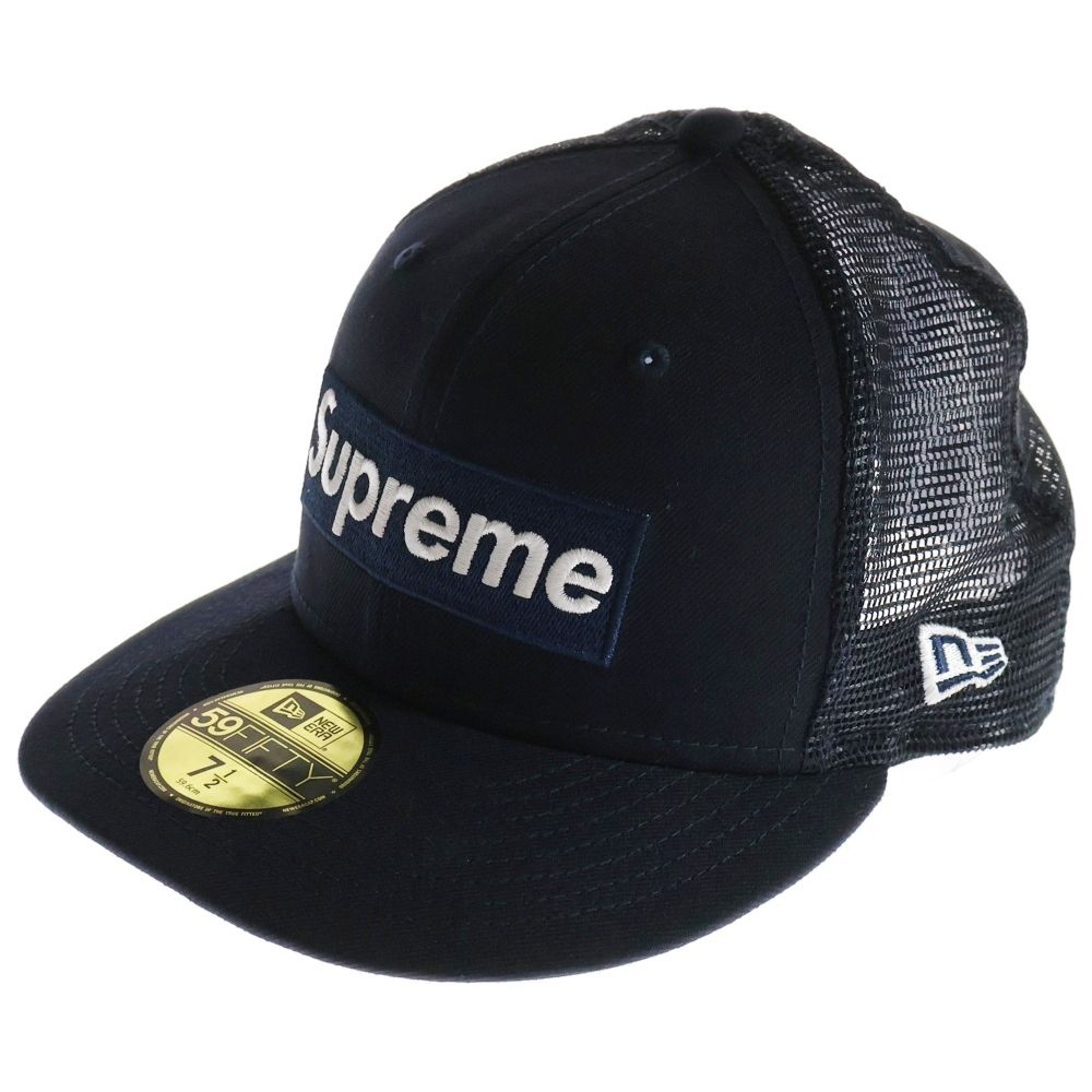 Supreme Boxロゴ メッシュキャップ ネイビー New Era 23ss supreme boxlogo newera メッシュキャップ シュプリーム - メルカリ