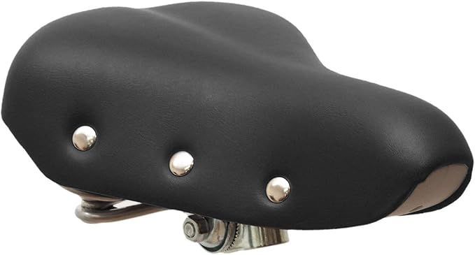 【在庫処分】[BtcFu]自転車用品 ヴィンテージ 鋲打ちサドル シティサイクルやママチャリに対応