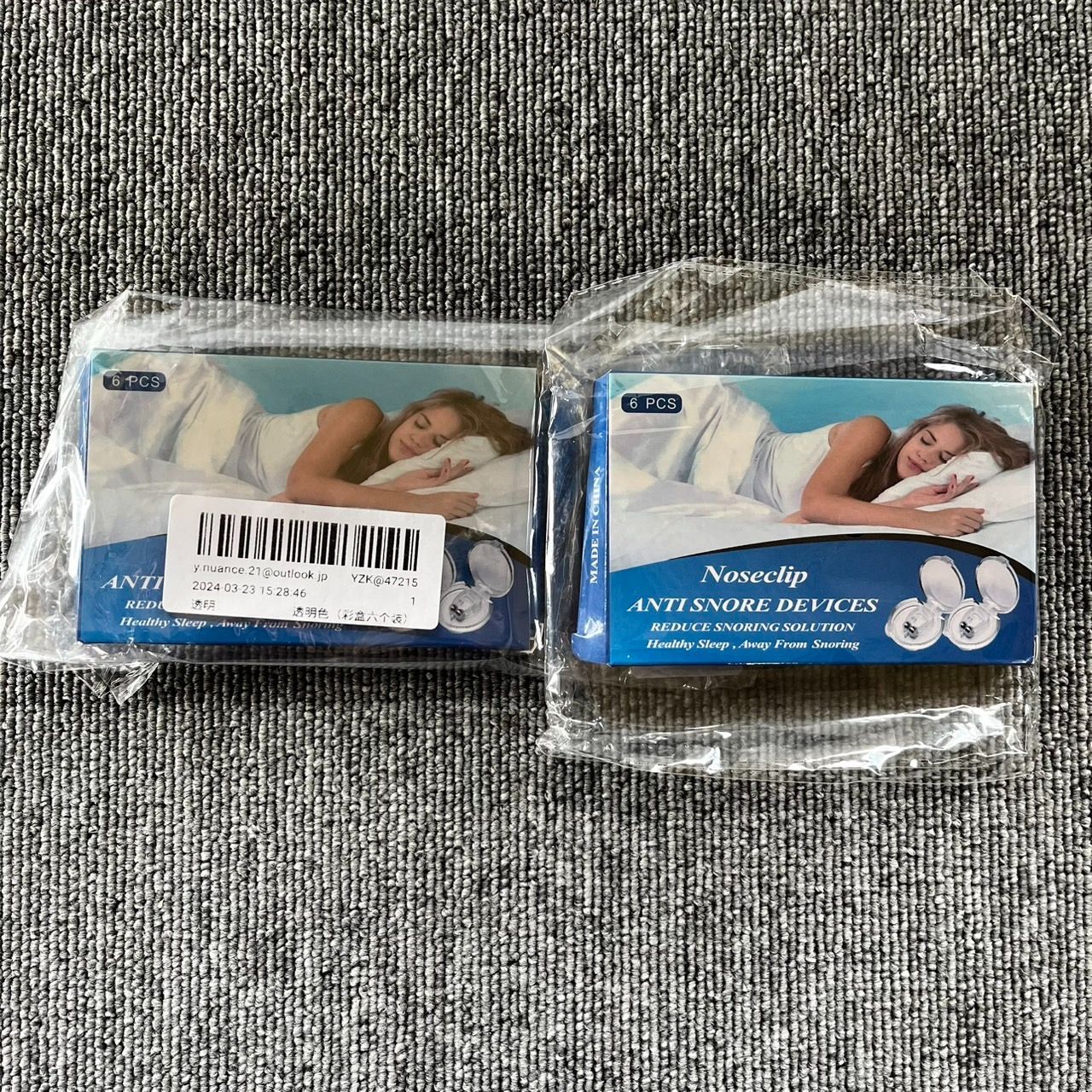 いびき防止グッズ 6個セット×2個セット ノーズクリップ