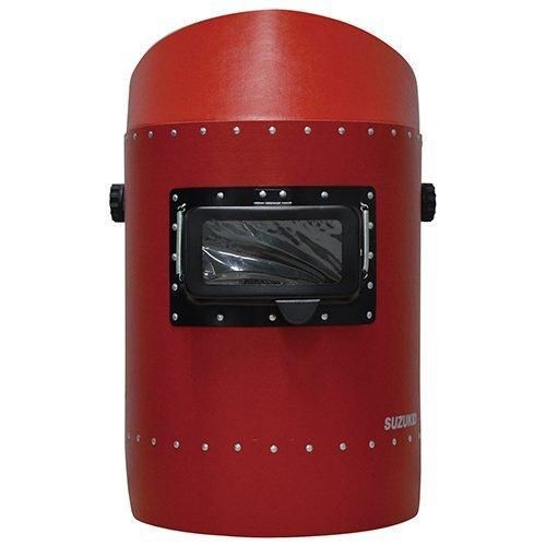 スター電器 スズキット ヘルメット面 レッド P-896 用途 溶接時 の 溶接 ヘルメット 面 溶接 板金 建築 建設 鉄工 鉄骨 保護面