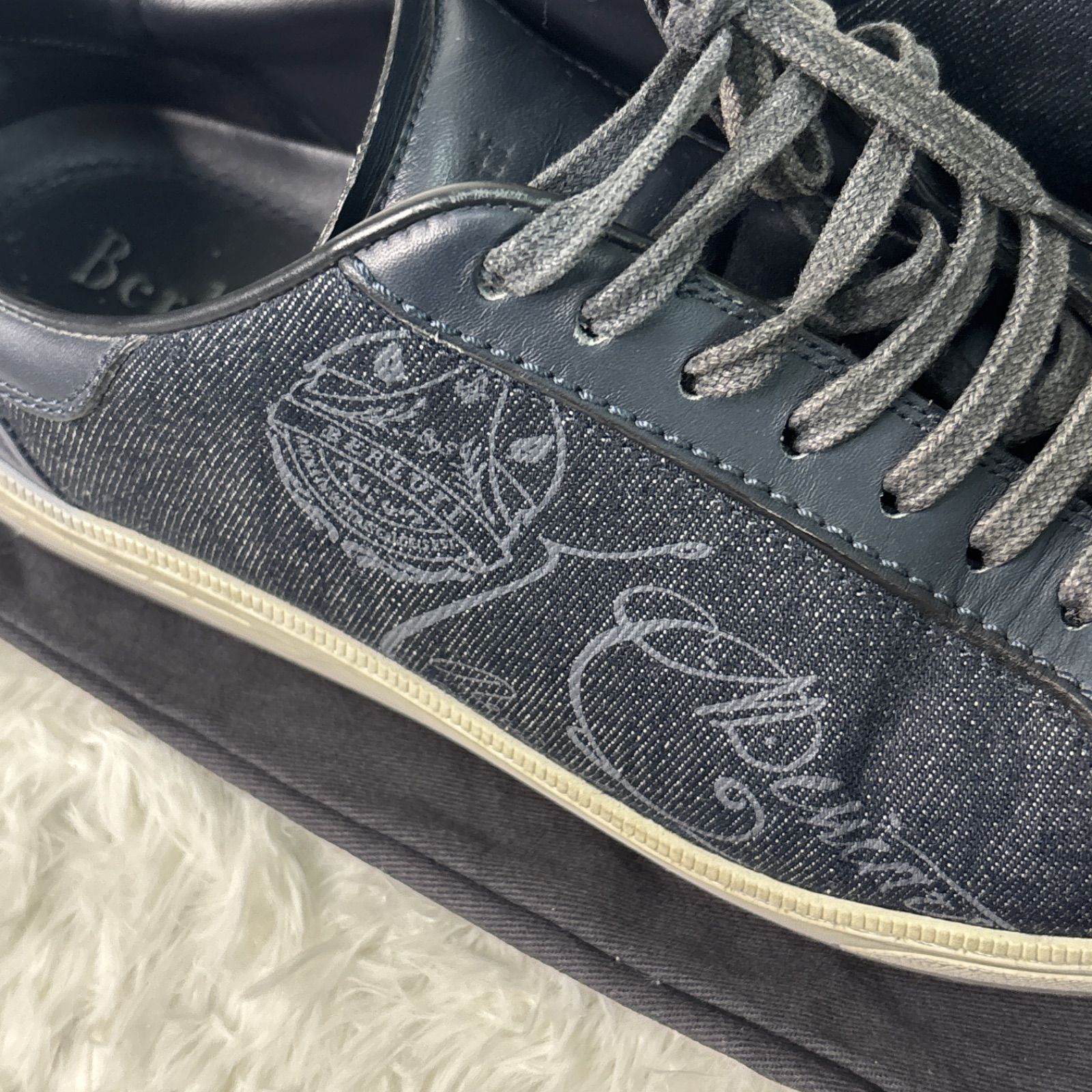 BERLUTI ベルルッティ メンズ スニーカー レザー デニム - メルカリ