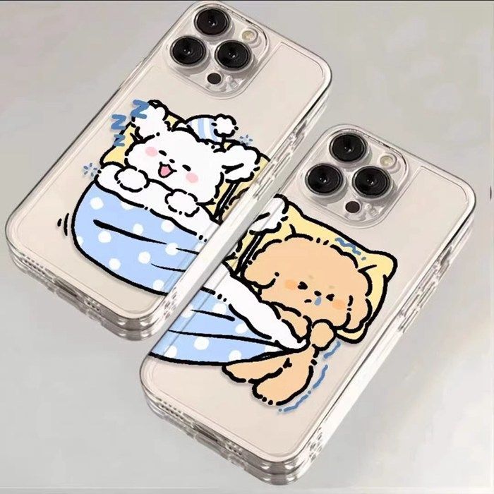 iphone16用ケース 未使用 クリア 透明 カップルケース 保護