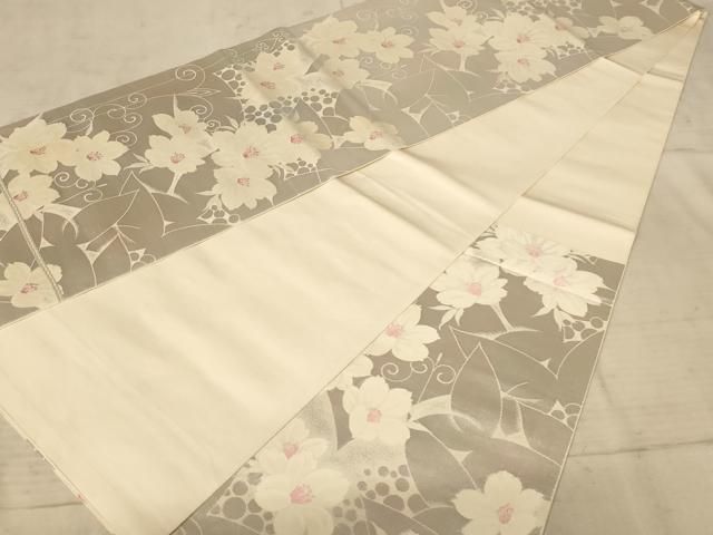 ZF-1089 袋帯 華紋 花唐草 オーロラ箔 逸品 六通 正絹 ZF-1089 袋帯 華紋 花唐草 オーロラ箔 逸品 六通 正絹