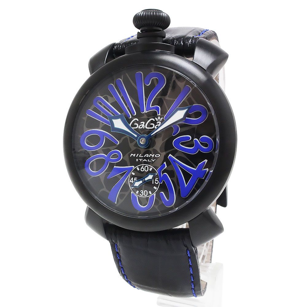 大阪直売ガガミラノ マヌアーレ 48MM 腕時計 ピンク（未使用　展示品） 腕時計(アナログ)