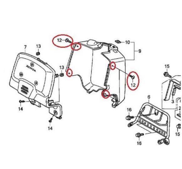 AF58 ズーマー 純正 フロントカウルネジセット（カバーネジ