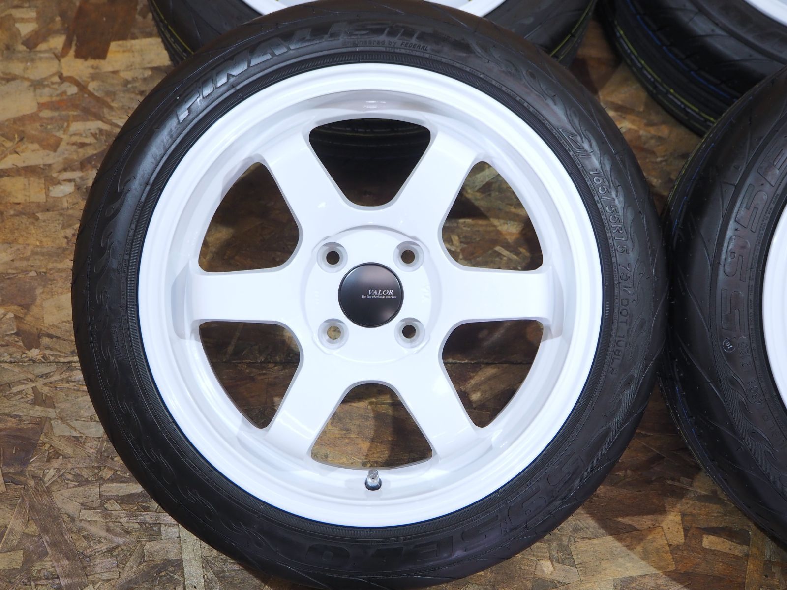 逆ゾリ 165 55R15 6.5J 38 4H100 ハイグリップ 人気 深リム 軽量 引っ張り タイヤホイールセット 1台分 アルト スペーシア ワゴンR ウェイク キャスト タント ムーヴ ミラ N-BOX デイズ ピクシス カスタム ホワイト FFCRYSTALESIA_COM