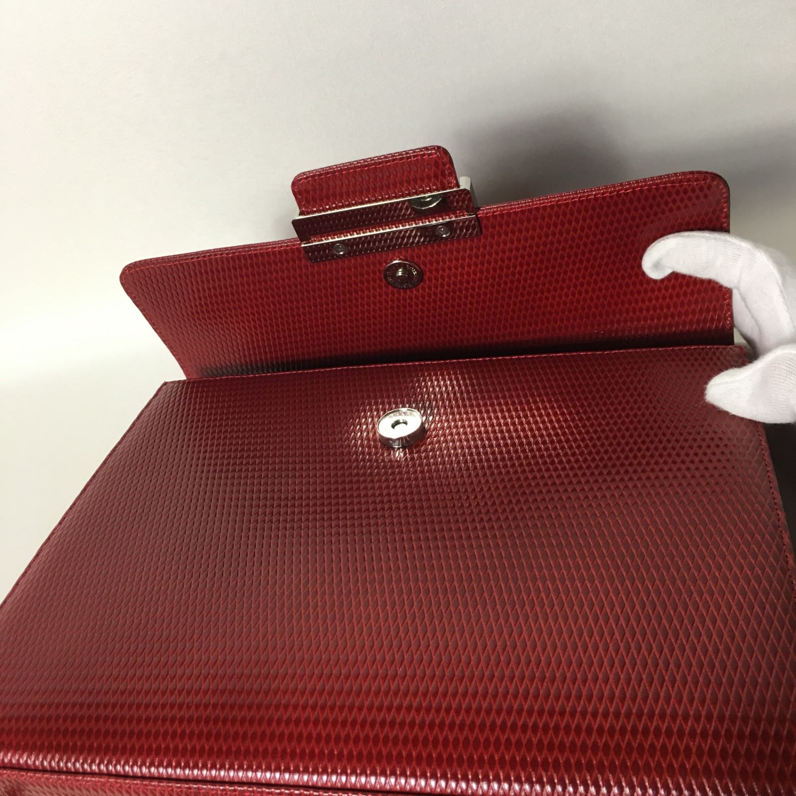 2506-159｜美品｜イヴサンローラン ハンドバッグ レザー レッド
