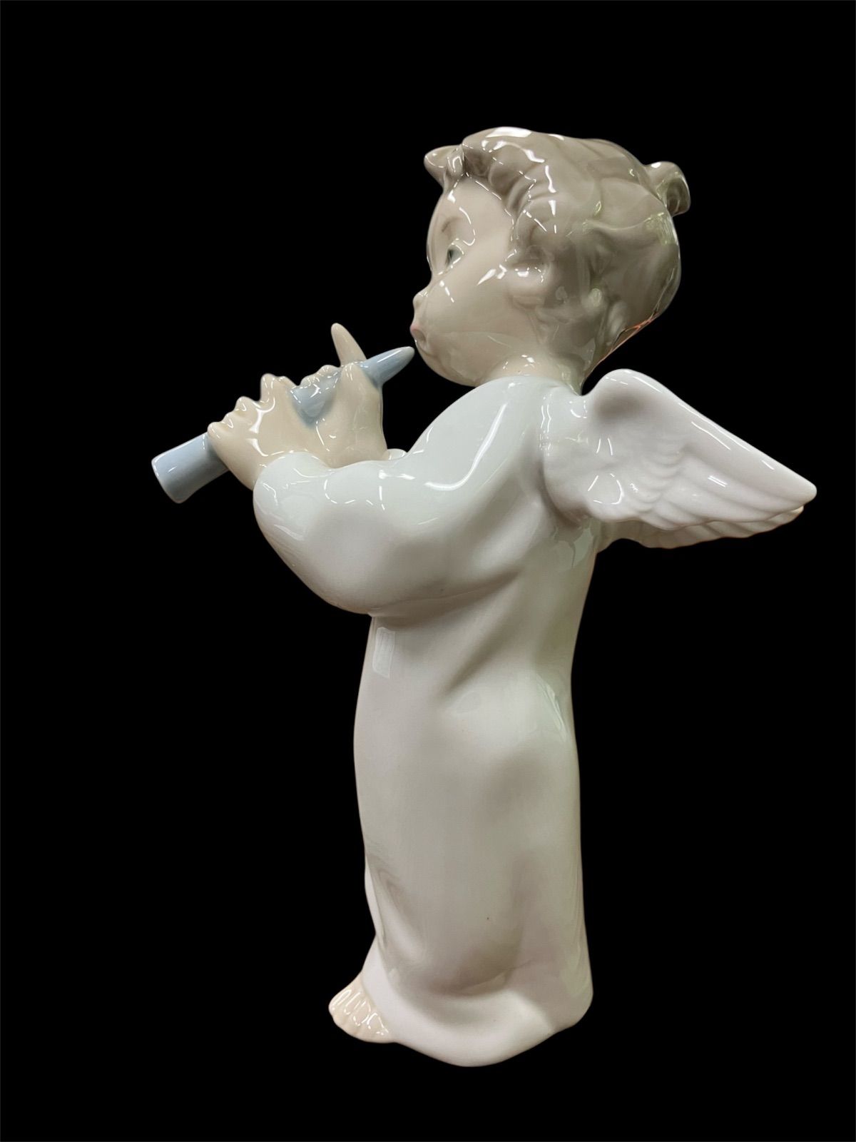 リヤドロ】笛を吹く天使 ライトスタンド 美品】リアドロ 天使 楽器