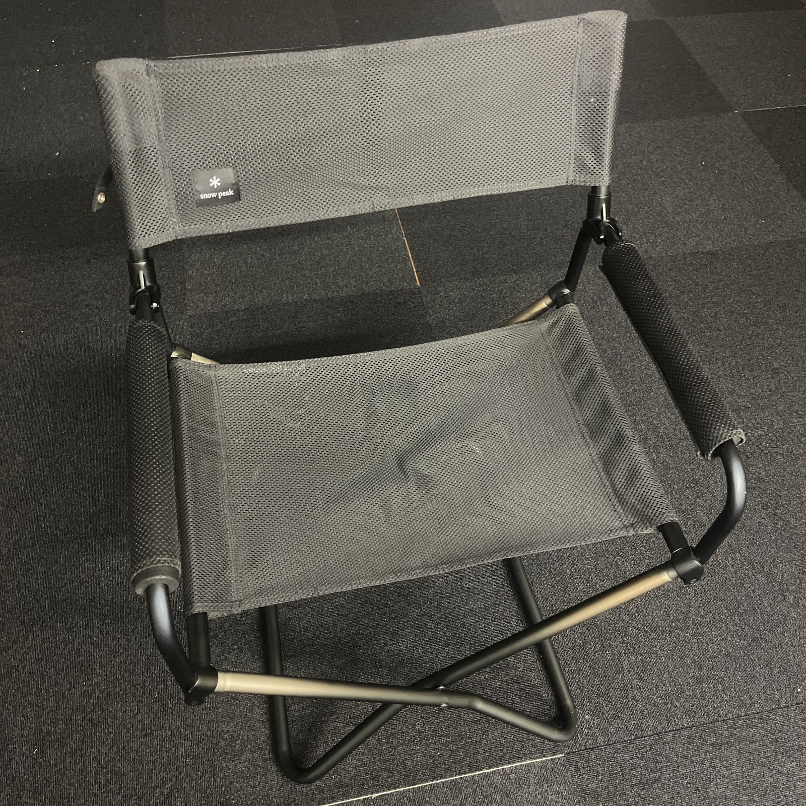 ス*ー様 【③新品】　スノーピーク　メッシュFDチェア ブラック　LV-077M 楽天市場】【スノーピーク 公式】【永久保証付】snowpeak チェア