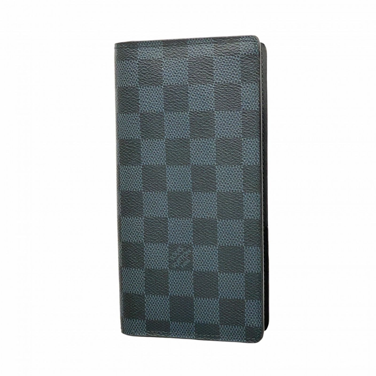 ルイ ヴィトン Louis Vuitton ルイ ヴィトン 長財布 ダミエ コバルト ポルトフォイユブラザ N63212 ブラック ブルーメンズ