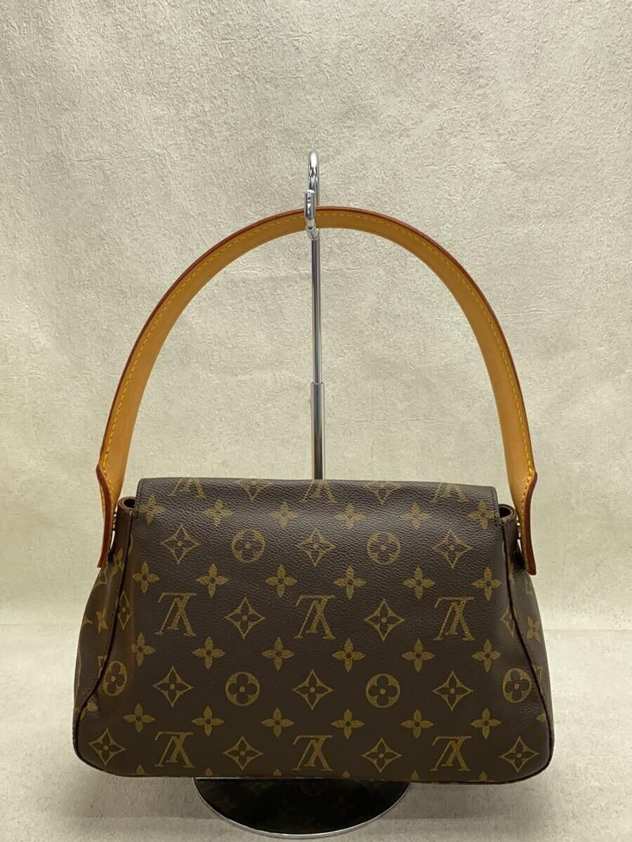 LOUIS VUITTON ミニ・ルーピング_モノグラム・キャンバス_BRW PVC ブラウン - メルカリ