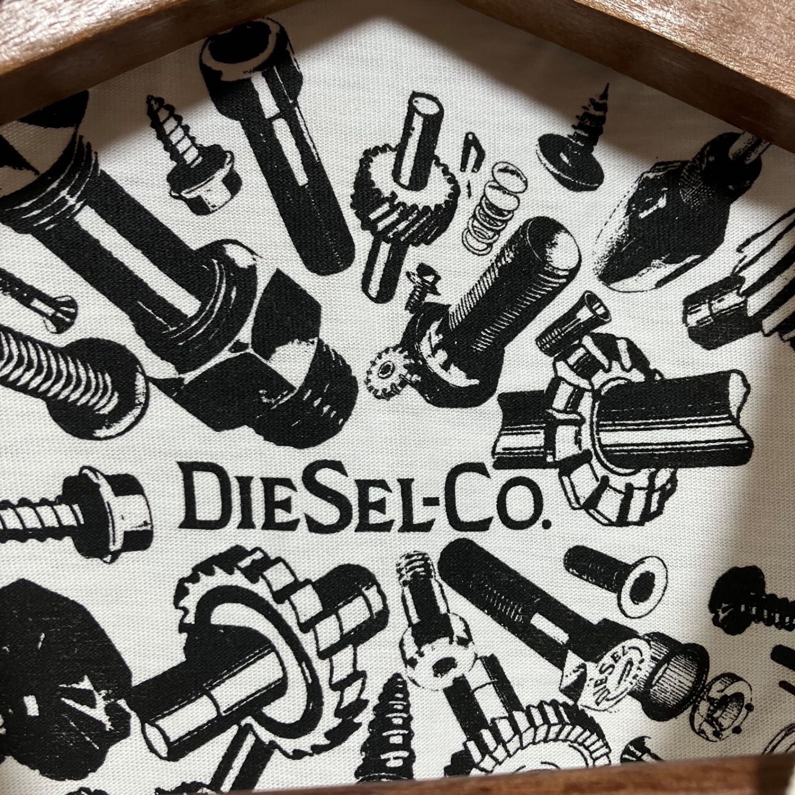 DIESEL ディーゼル ロゴ プリント Tシャツ メンズ ホワイト 白 半袖 トップス SG148-60