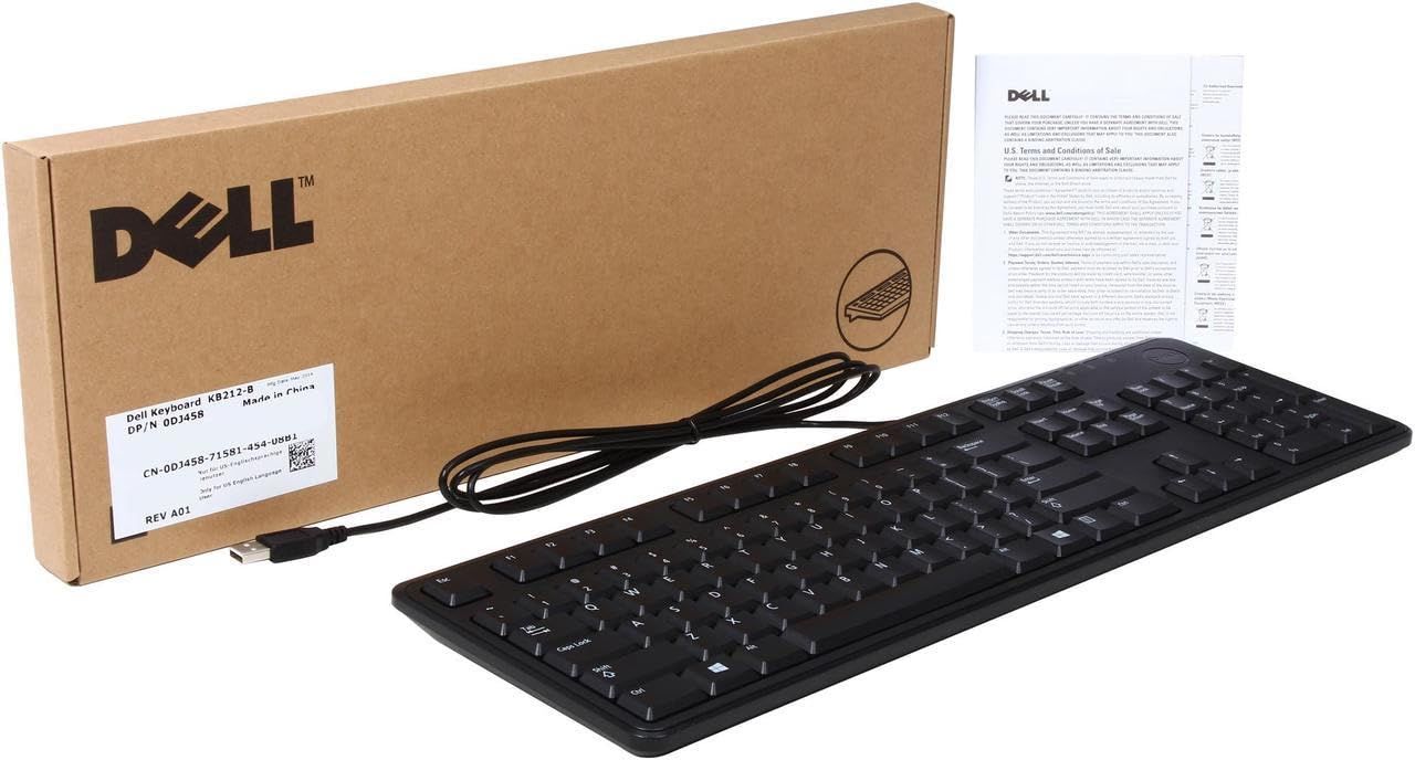 Dell KB212-B ブラック 104 ノーマルキー USB 有線 エルゴノミックキーボード CHRISTIANNAURATH_COM_BR