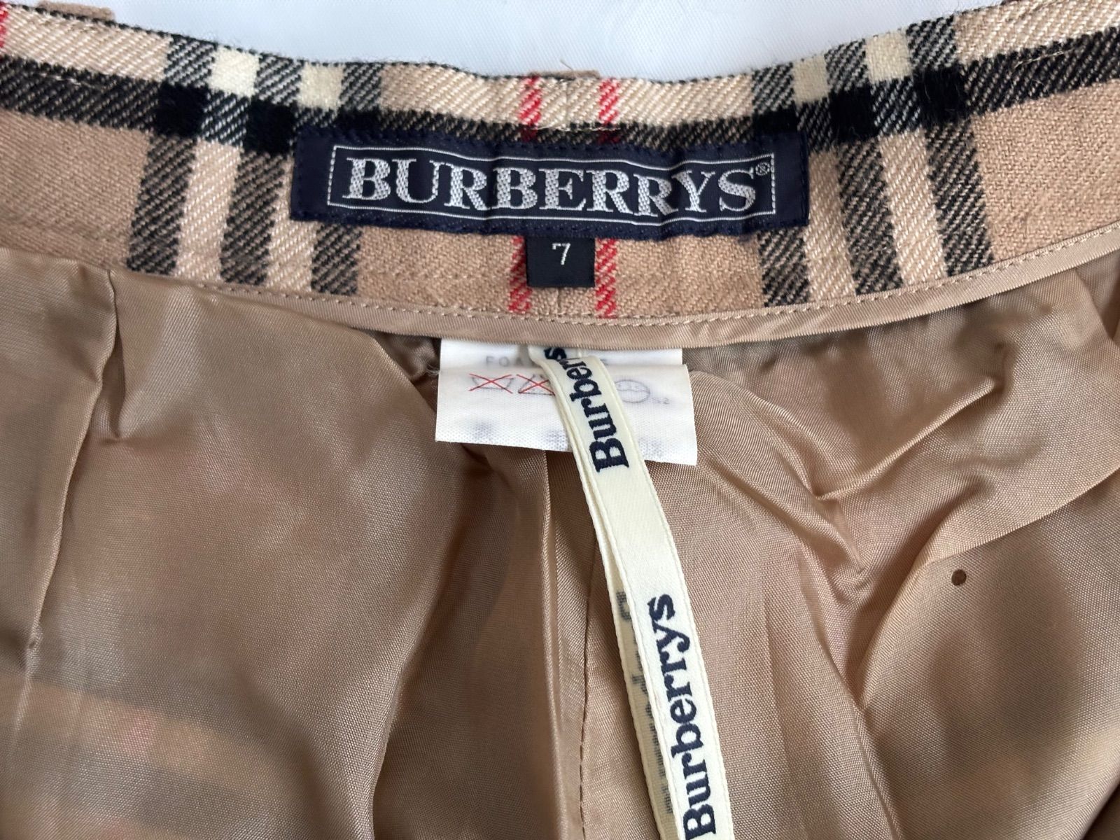 BURBERRYS タック ノバチェック パンツ バーバリー レディース