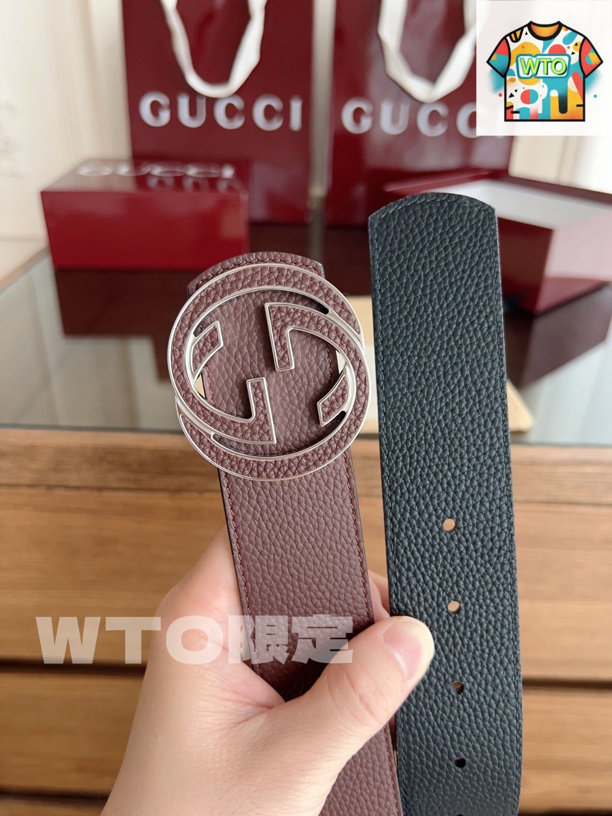 今日WTO】Gucci ダブル G ニューメンズベルト-1-CRL75 - メルカリ