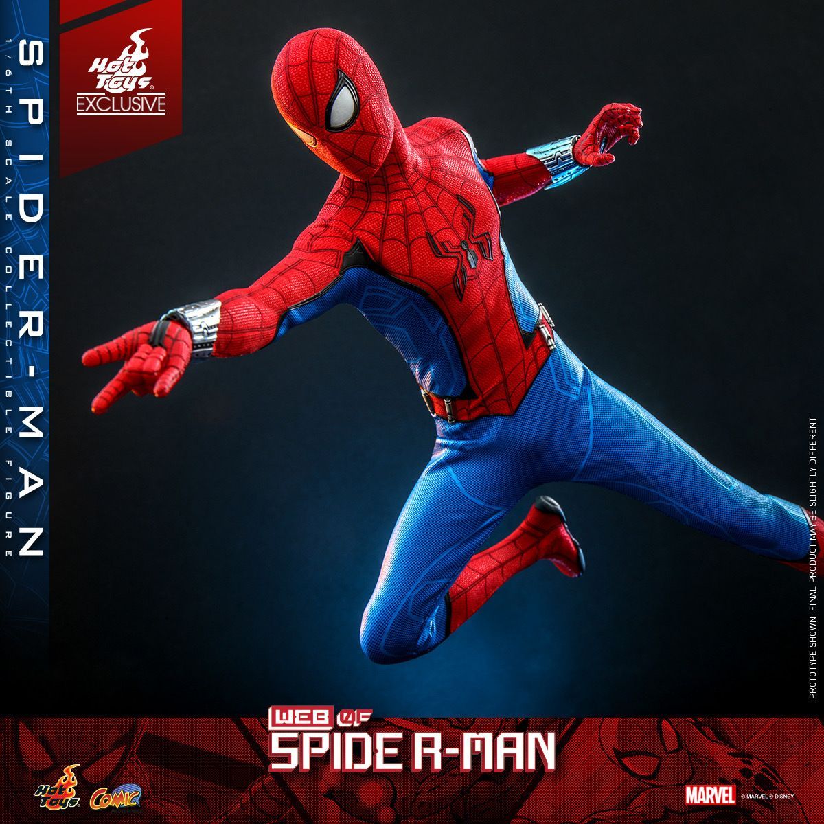 CMS010 ホットトイズ ウェブ・オブ・スパイダーマン 1/6限定版フィギュア