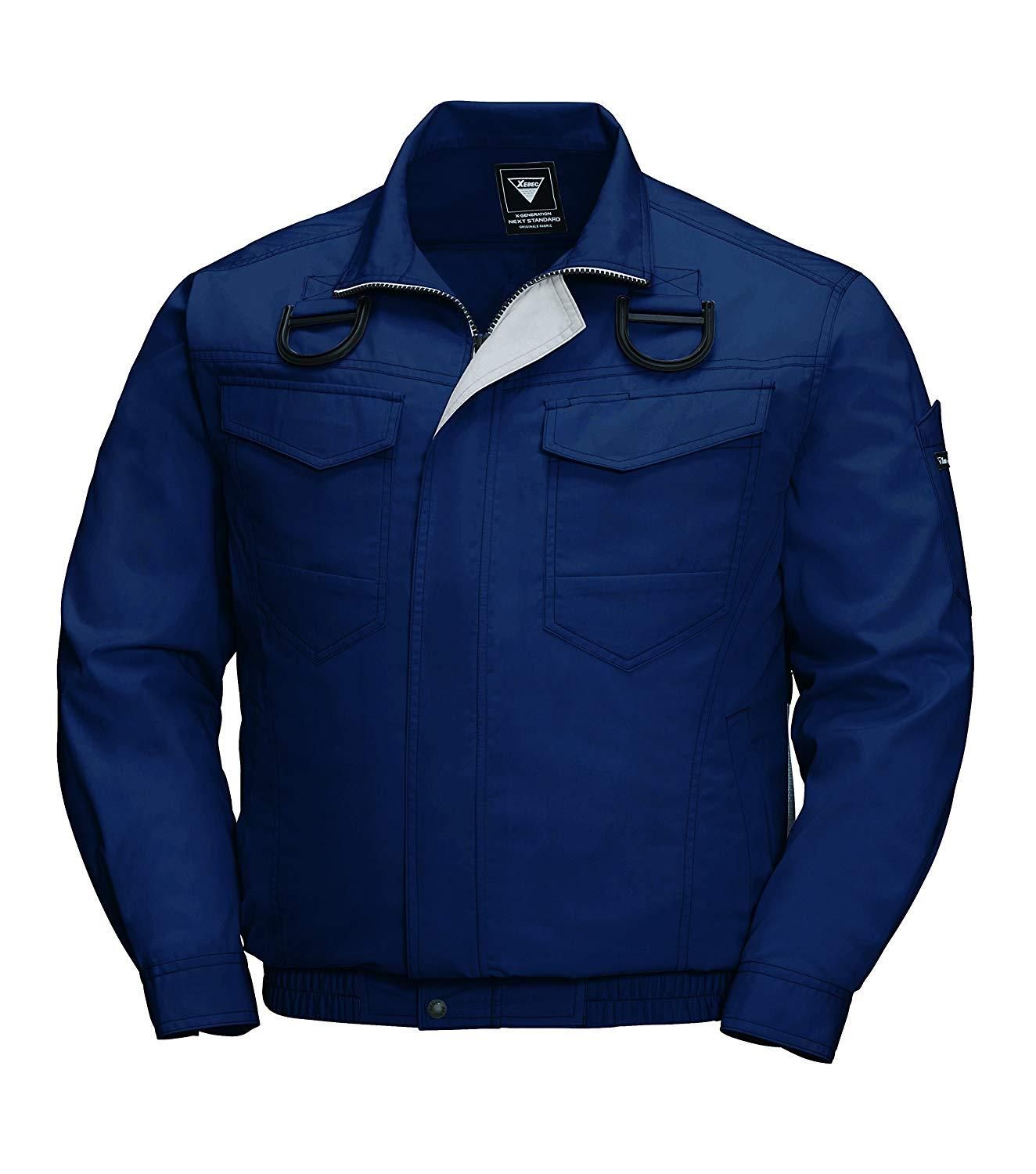 2営業日で発送 ジーベック Xebec XEBEC ジーベック 空調服長袖ブルゾン ハーネス対応 XE98101 19 ディープネイビー M