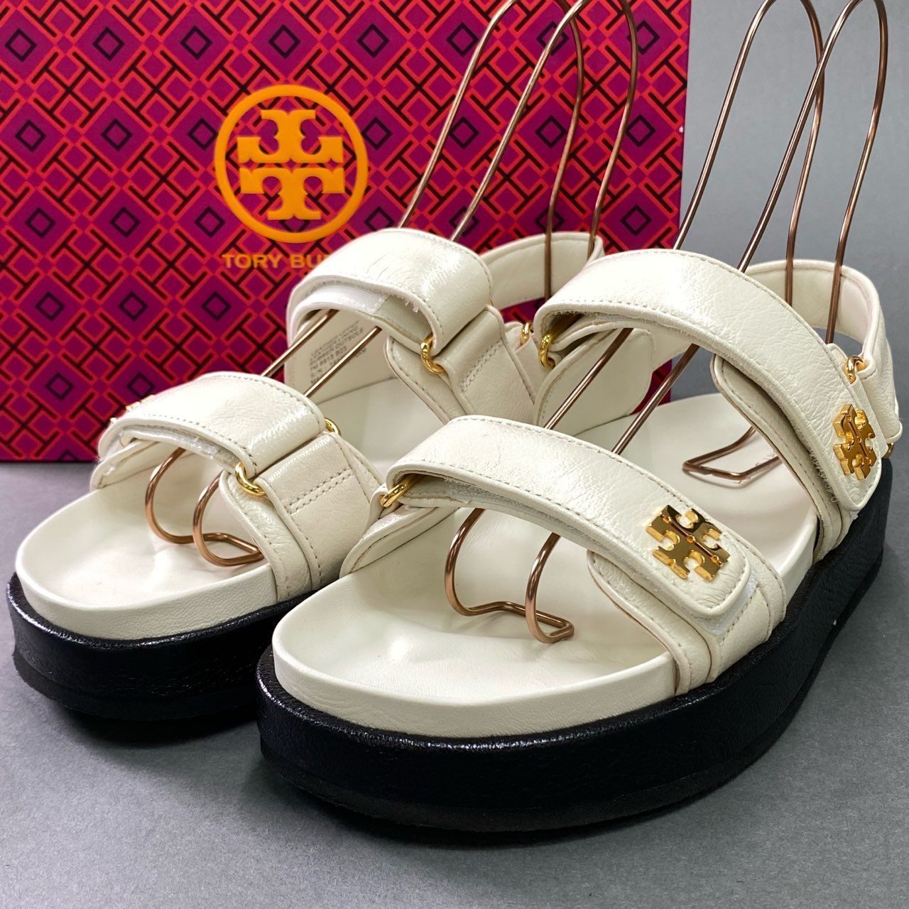 4k11 《美品》 TORY BURCH トリーバーチ Kira Sport Sandal スポーツ 