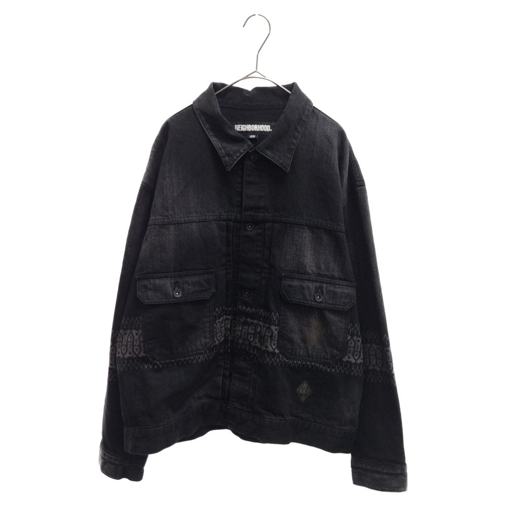 NEIGHBORHOOD (ネイバーフッド) 23SS BI TYPE-2 JACKET デニムジャケット 231XBNH-JKM04 ブラック -  メルカリ