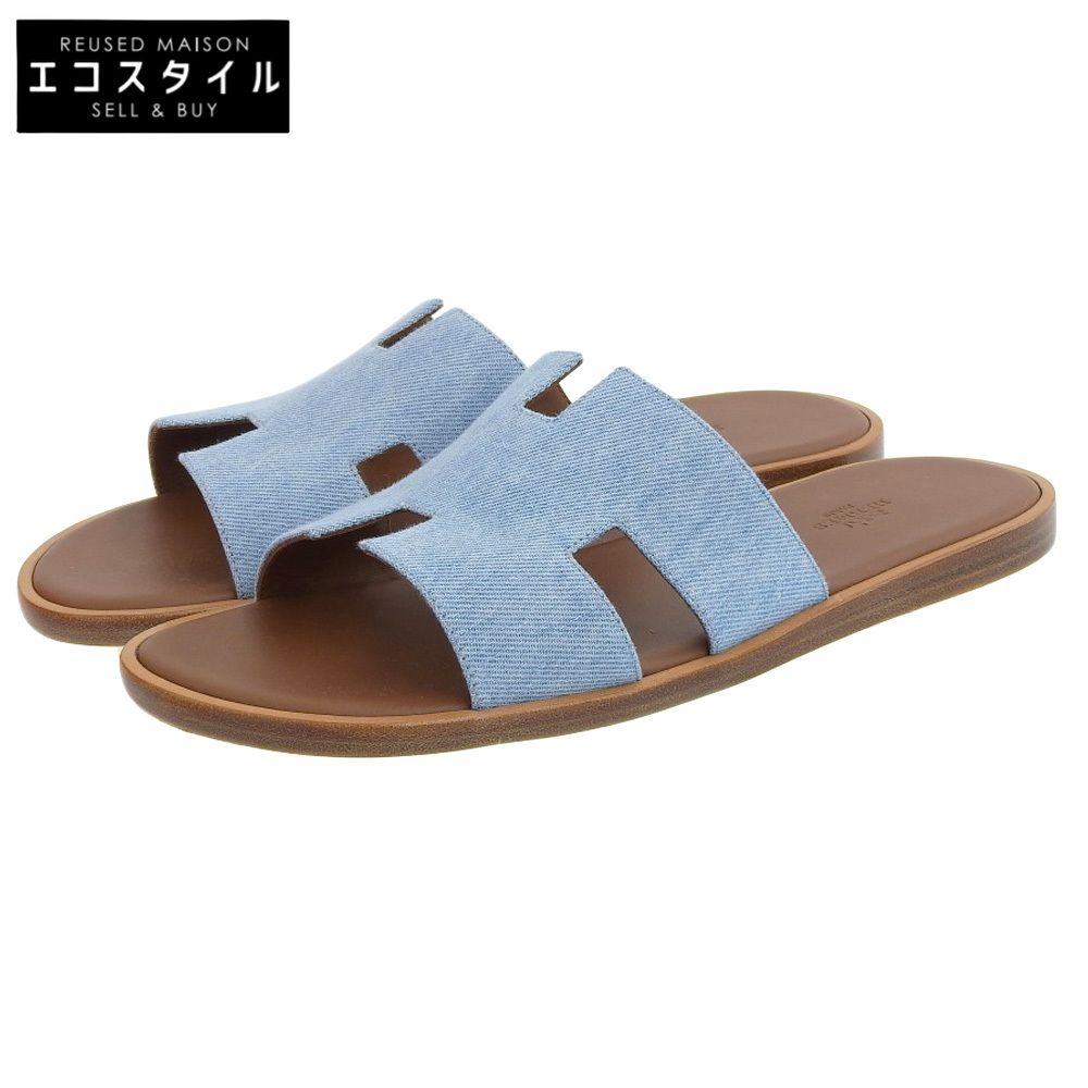 美品HERMES エルメス イズミール 43.5 マリン ネイビー エプソン 