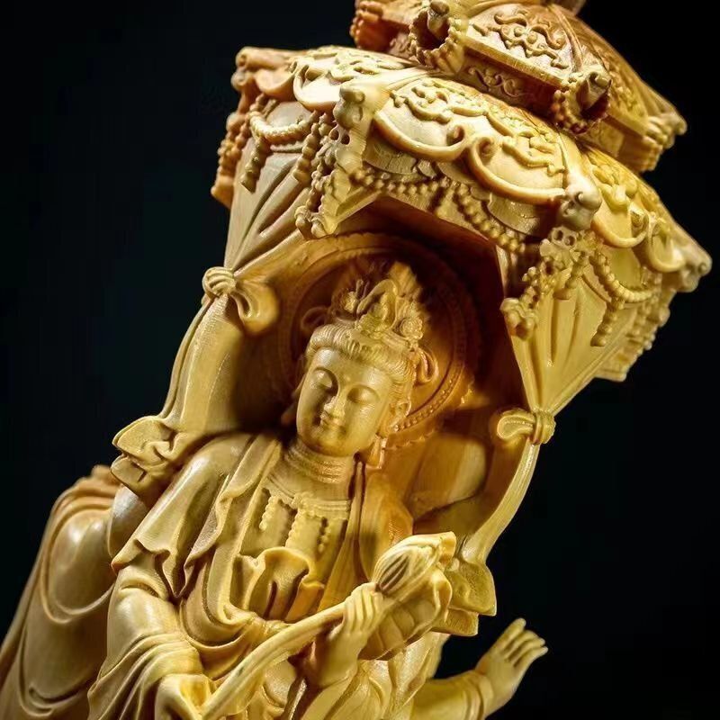 三面仏 西方三聖（観世音菩薩 阿弥陀如来 勢至菩薩） 仏像 彫刻