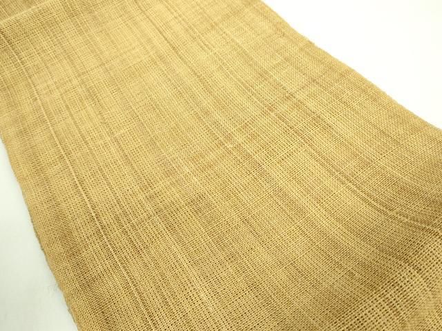 平和屋本店□極上 夏物 古代原始布 科布 八寸名古屋帯 間道 逸品