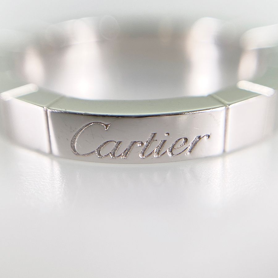 【新品同様】カルティエ ラニエール #53 リング 12.5号強 K18WG CARTIER カルティエ ラニエール #48 リング・指輪 K18イエロー
