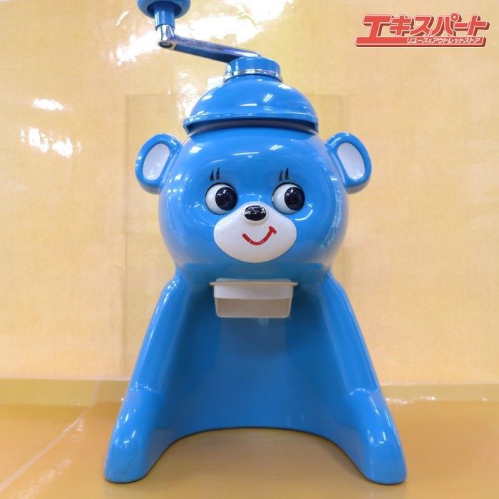 レトロな Tiger 手動式かき氷機 青 レトロなかき氷機のおすすめ人気