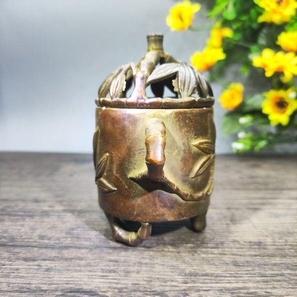 銅製 香炉 茶道具 香道具 工芸品 美術品 置物