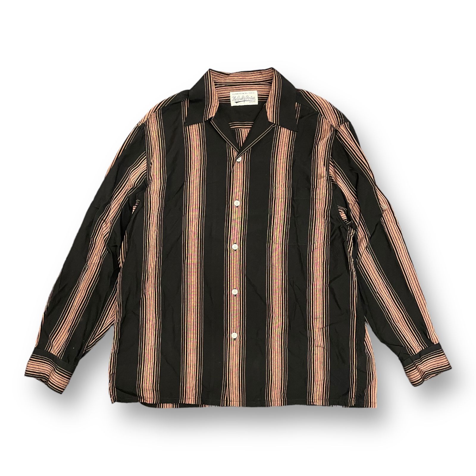 WACKO MARIA 22AW STRIPED OPEN COLLAR SHIRT L/S ストライプオープンカラーシャツ ワコマリア　53381A