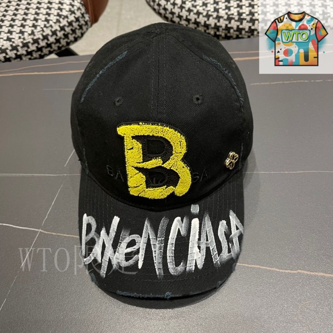 BALENCIAGA（バレンシアガ）ロゴ ベースボールキャップ02