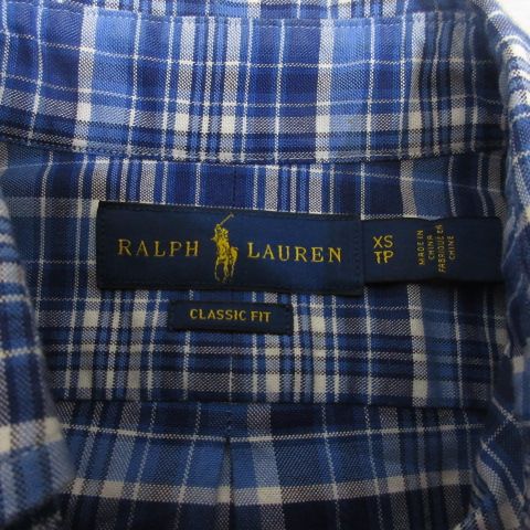 ラルフローレン RALPH LAUREN 美品 チェック柄 長袖 ボタン