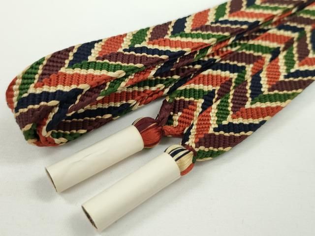 平和屋本店□極上 有職組紐道明 帯締め 唐組 宮内庁御用 国立博物館