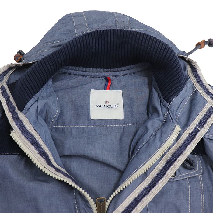 MONCLER モンクレール ジップアップパーカー ベルジュール パーカー ブルー 310914107305 SIZE 1 レディース 中古 MONCLER - MONCLER モンクレール ジップアップパーカー ベル