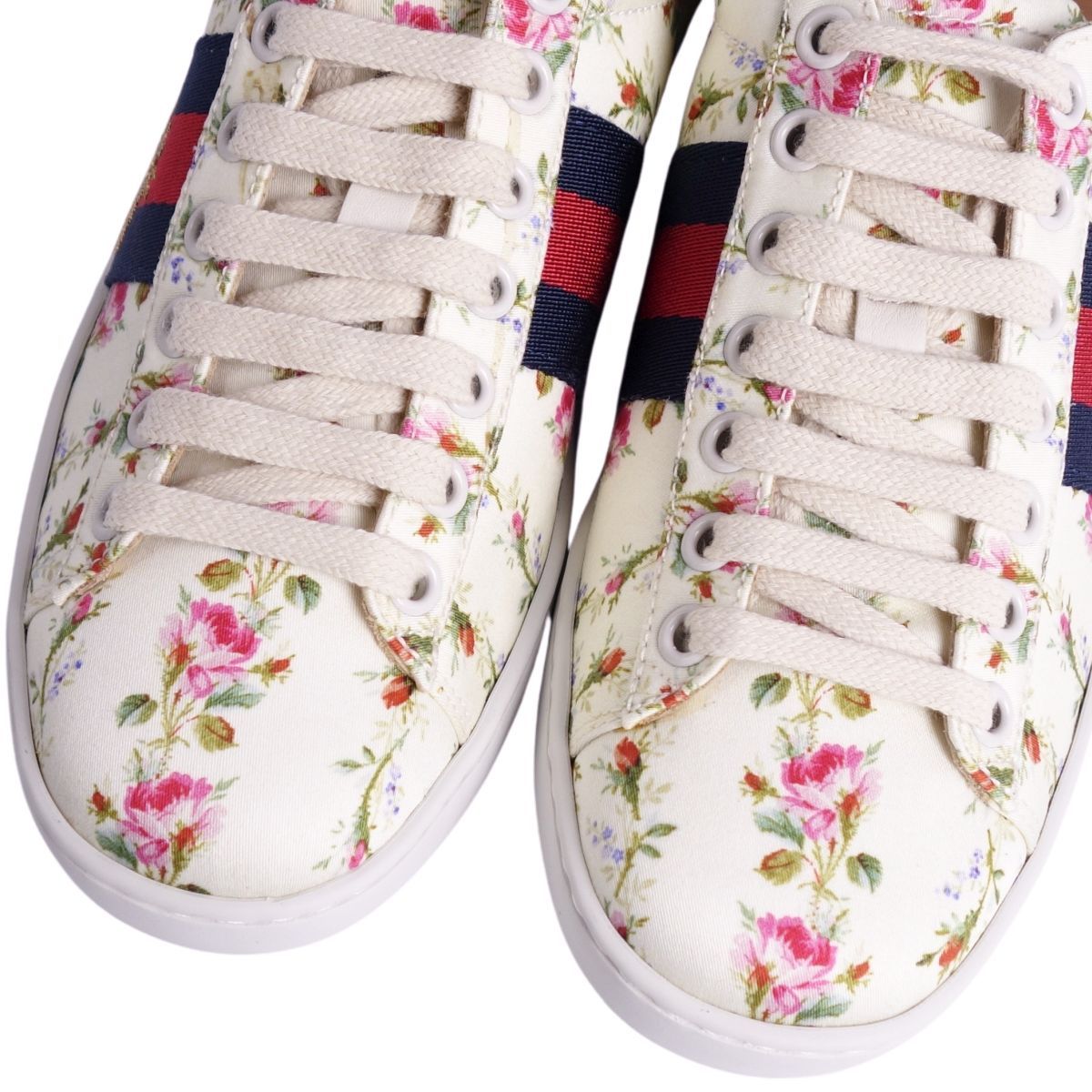 GUCCI グッチ エース スニーカー シェリーライン 刺繍 花 グッチ