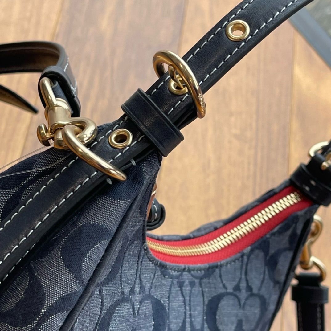 コーチバッグ COACHショルダーバッグ C8163 デニムマルチ2WAYバッグ  