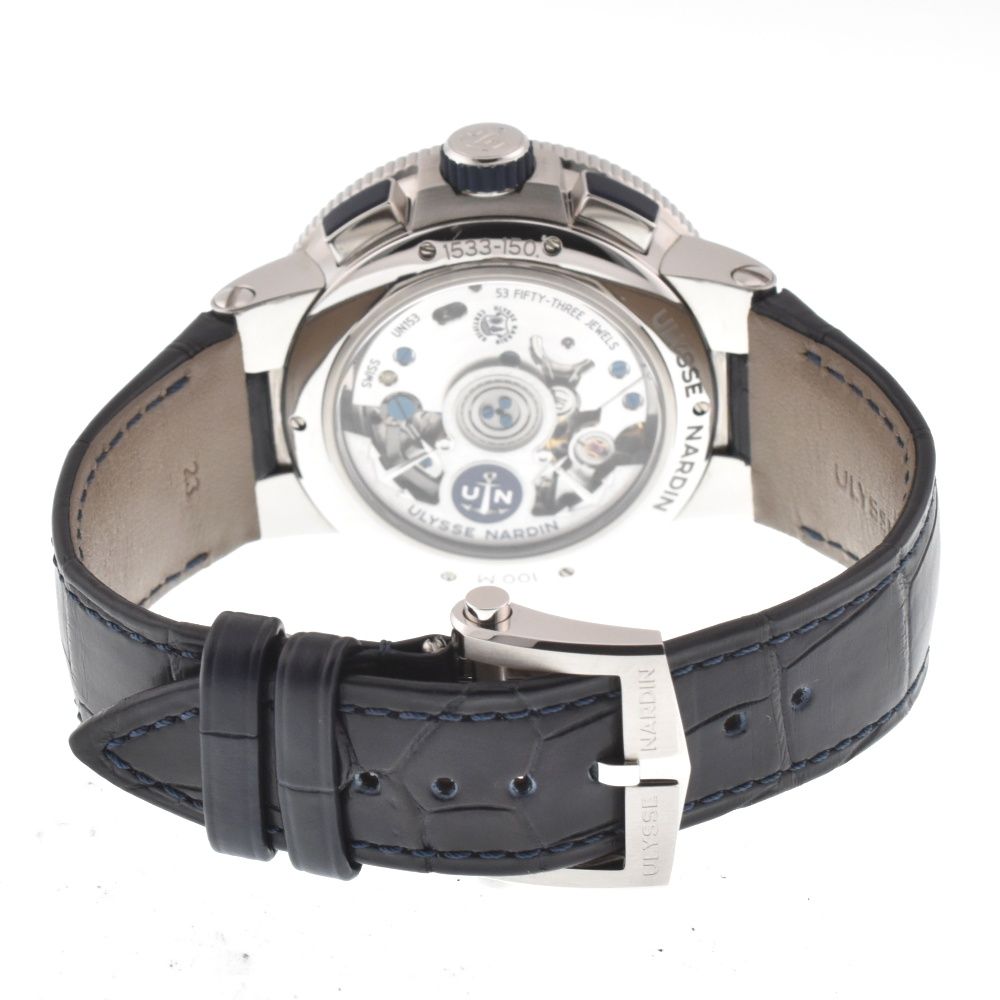 ユリス・ナルダン Ulysse Nardin 1533-150-3/E0 マリーン クロノグラフ  