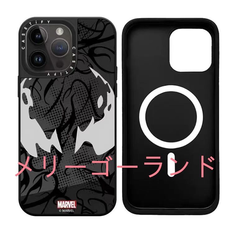 CASSETIFY ヴェノム iPhone16ProMax用 MagSafe対応 CASETiFY × Venom Mask Case ヴェノム スマホケース