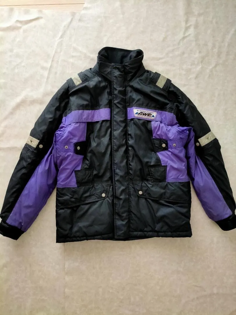 YAMAHA ヤマハ　レザージャケット 牛革　ストロボカラー　日本製　L YAMAHA ヤマハ ストロボ インターカラー レザージャケット 革