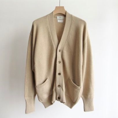【極美品】HERILL Goldencash Cardigan　BROWN 3 HERILL 