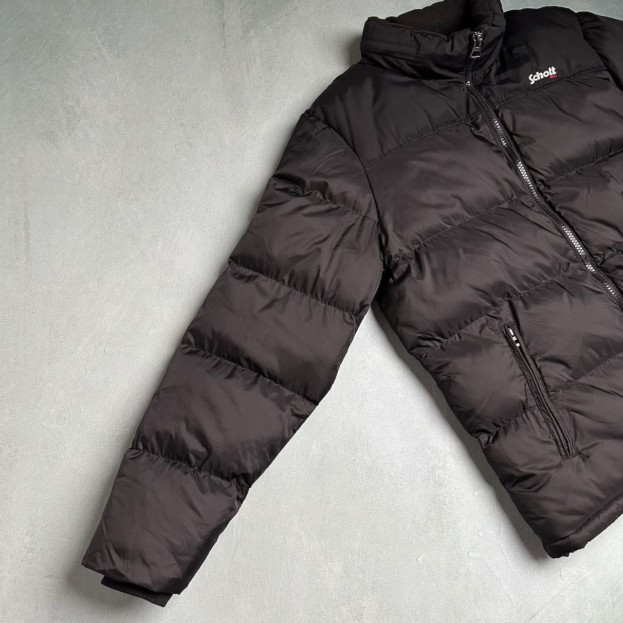 Schott ブラック パディングジャケット M Schott UTAH パディングジャケット ショット ブラック XL 古着
