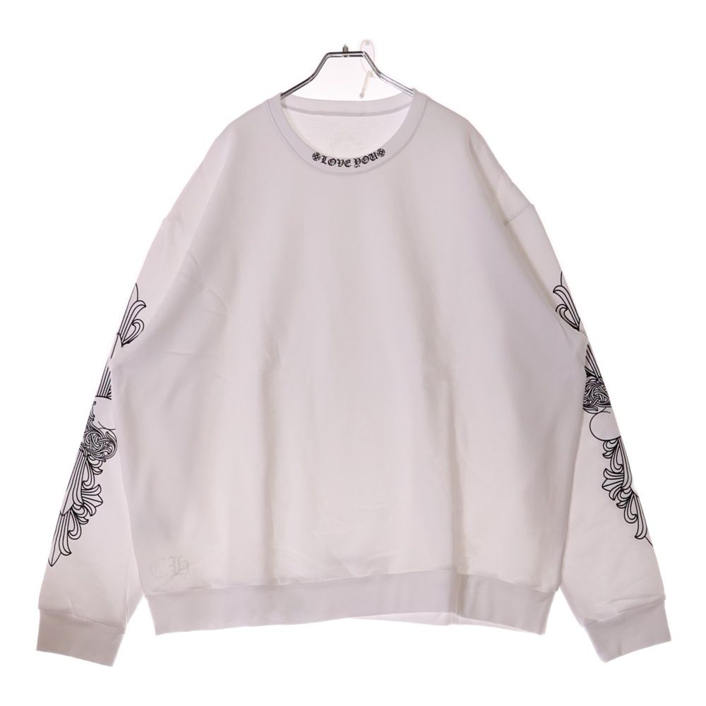【CHROME HEARTS】LOVE YOU フローラルハート クルーネック r1yasc9v3pflg0mqomnl_8a9d96db-