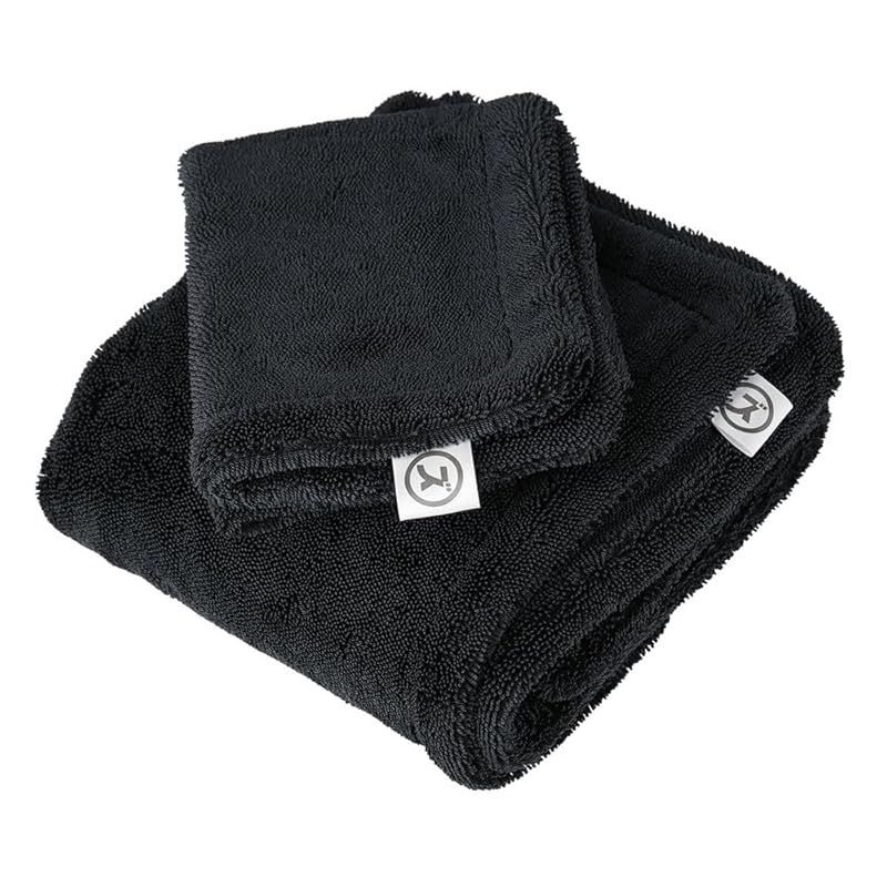 ズボラ洗車 ズボラTOWELが進化して完全リニューアル!!! 秒で拭き上げ時短洗車タオル 重くなり過ぎない設計 高い吸水性で広々使えるL判 機動力特化のS判 2枚セットで拭き上げ完全網羅 ズボラタオル マイクロファイバー クロス 洗車 洗車用品 1