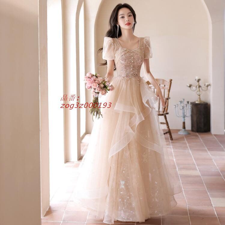 イブニングドレス ロングドレス 発表会ドレス フ フリル 花柄 オシャレ Aラインドレス ロング 結婚式ドレス 二次会ドレス パープル パーティードレス zog3z000193