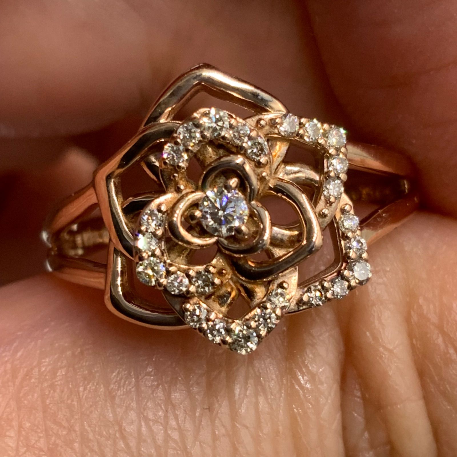 本日(9/13)のみ値下げ☆ canal 4℃ K18 PG ダイヤモンドリング プラチナ,K18,ダイヤモンドリング | 【公式】Canal4℃ (カナル