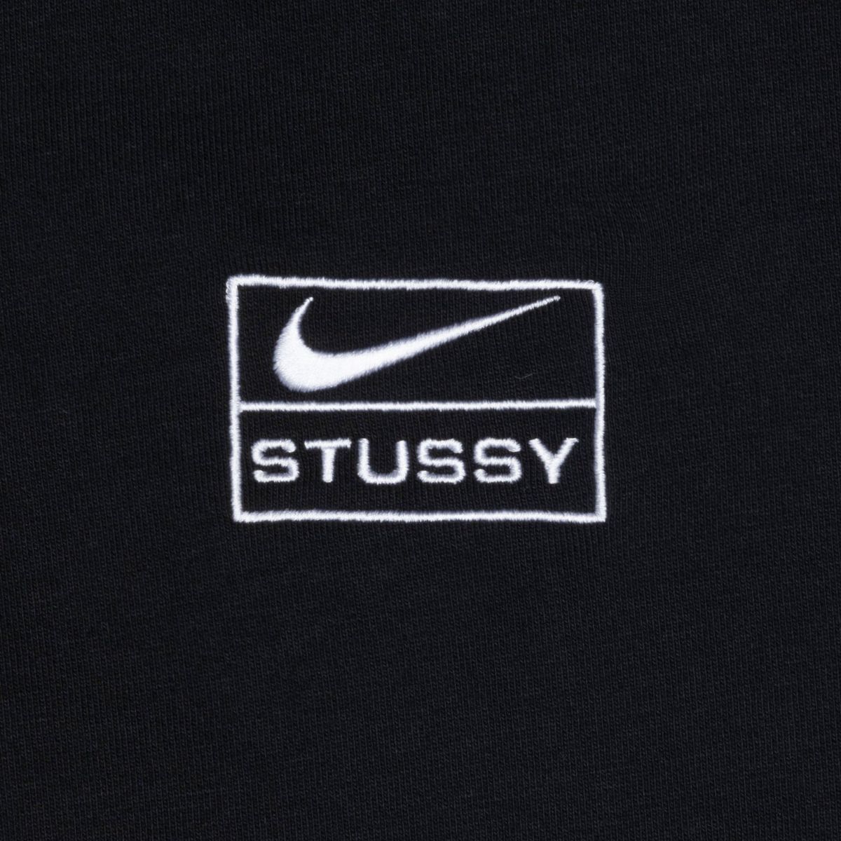 23FW STUSSY x NIKE STONE WASHED FLEECE ZIP HOODIE BLACK 