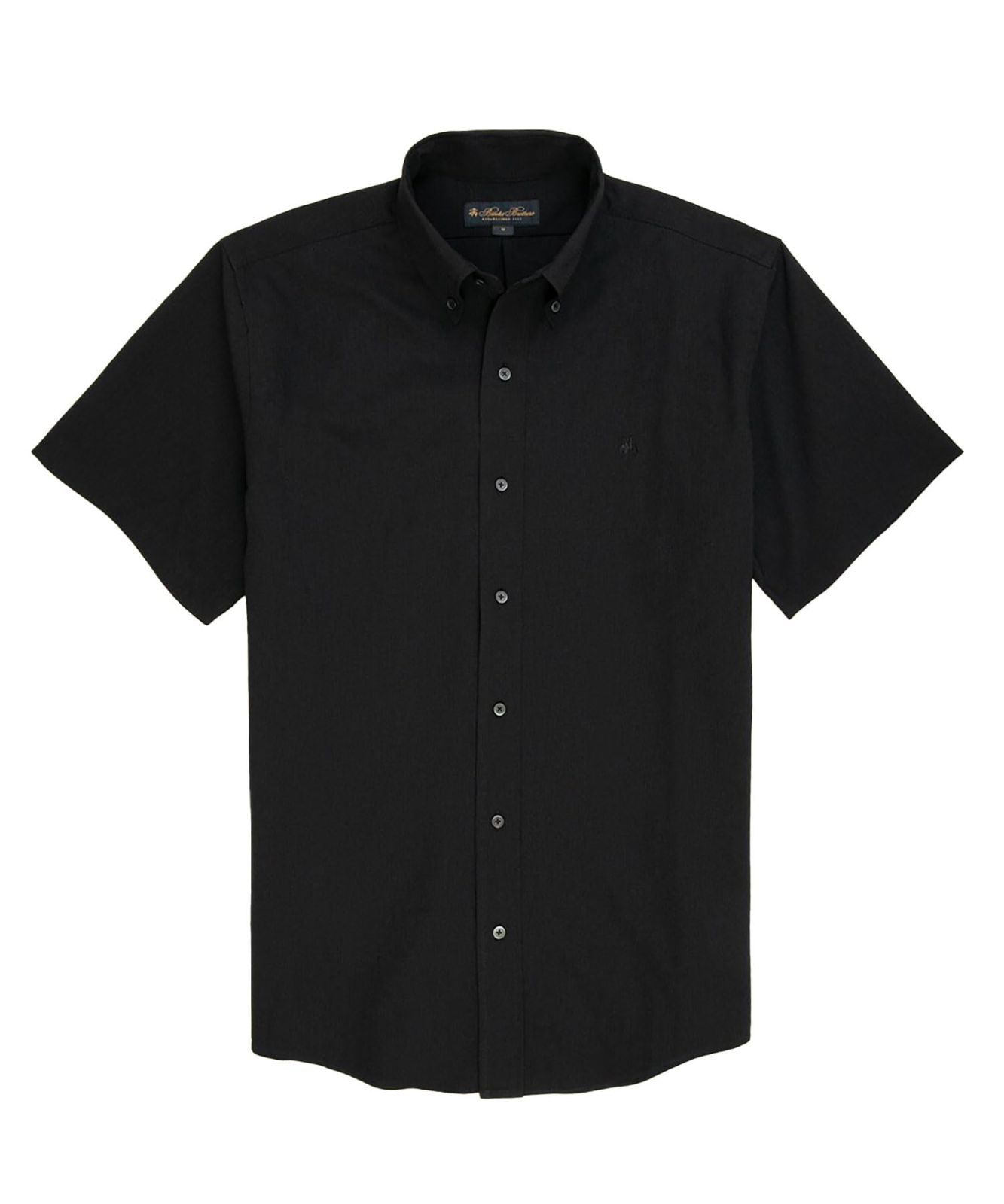 Size M_Color ブラック Brooks Brothers ブルックスブラザーズ ◆オンラインストア◆ポリエステル GFロゴ ポロボタンダウン ショートスリーブシャツ Traditional 330001096 ブラック M